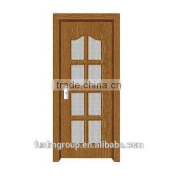 Interior PVC door for bathroom/kitchen with swing open style