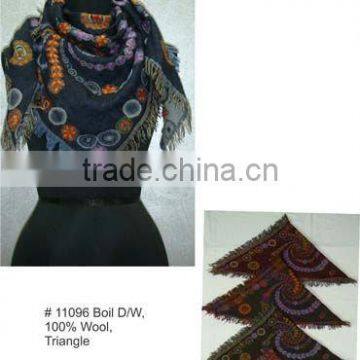 Wool Triangle shawls