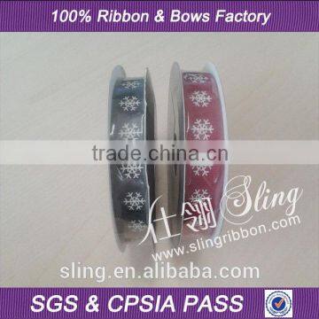 High Quality Roll Packing Christmas Cotton Ribbon