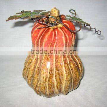 Decorative Ceramic Pumpkin