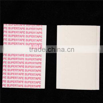 Wholesale 1 Sheets 12pcs 4cm*0.8cm CPAM SUPER HAIR TAPE Adhesive Double Side Tape for Remy Human Hair, Tools for Hair Extension