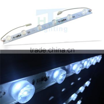 High power xte edge lit poster Rigid LED strip light bar with lens sunlight