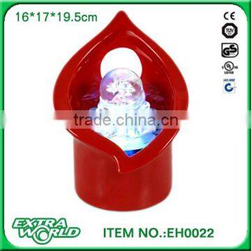 Glass Desktop Decoration Small Fountain Water Features Lucky Feng Shui Ball Crafts photo-3