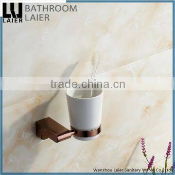 Promotional Popular Unique DesignZinc Alloy Rose Gold Finishing Bathroom Accessories Wall Mounted Tumbler Holder