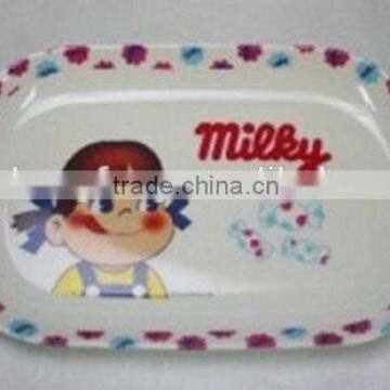 Rectangular Kids Melamine Rice Tasting Plate