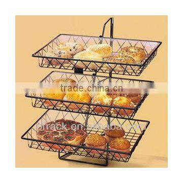 Triple-tiers buffet bread holder