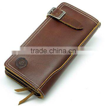 vintage men's business wallets customized fine genuine leather wallet