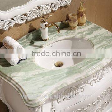 Handmade Bathroom Vanity Set Furniture Beach Wooden Exquisite Carved American Cabinet WTS810 photo-5