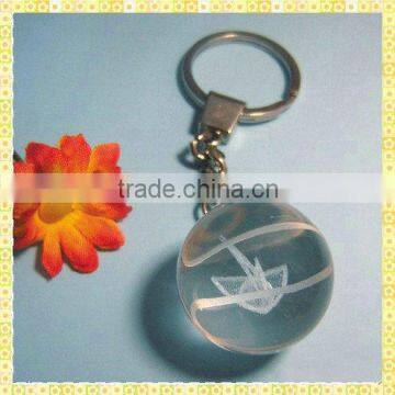 Hot Sale Glass Bead Keychain For Promotion Items