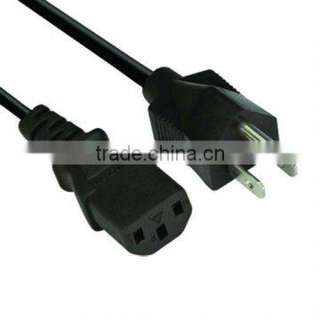 US Style Universal 3 Prong Power Cord Cable for Desktop, Printers, Monitors