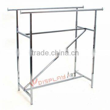 Double rail clothing display rack