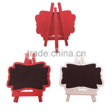 Novelty Wooden Crafts Simple Flower Shaped Drawing Board With Shelf Toy for Kids