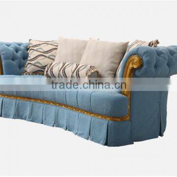 Factory direct European style modern white fabric sofa in China