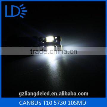 High Power 5730 10smd Canbus Led Bulb Light T10 Led