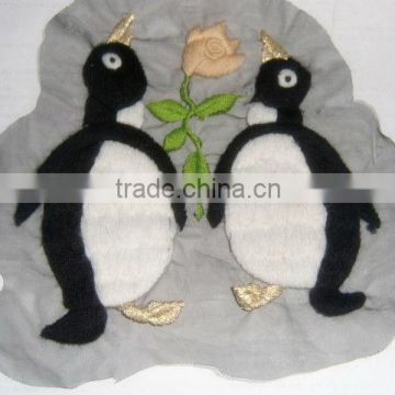 penguin crochet neckline