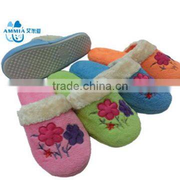 OEM Lady indoor animal slipper 2015 Customized terry slippers winter warm TPR slippers