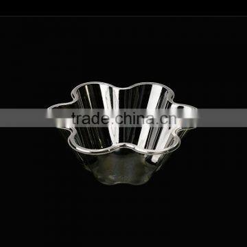 Plastic PET Clear Snow Cone Shave Ice Flower Cup