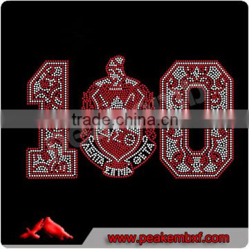 Delta Sigma Theta Rhinestone HotfIx Motif AEO100 Years Designs