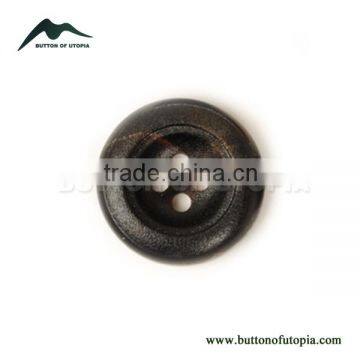 Black Horn Buttons For Coat 4 holes