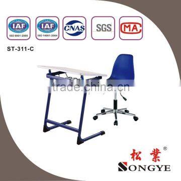 Adjustable Single Student Desk & Chair,School Furniture,Student Table and Chair