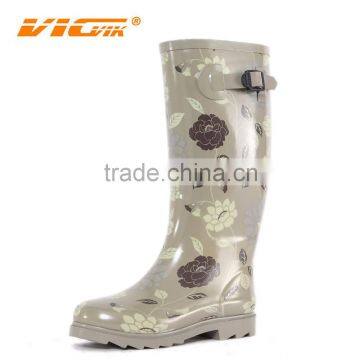 2017 spring summer fashion waterproof rubber rain boots cheap rain shoes for women