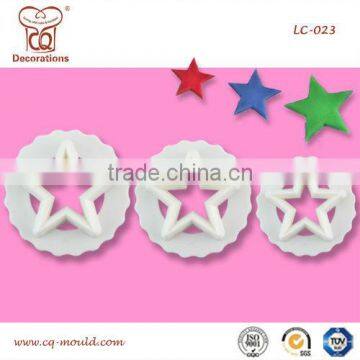 Fondant sugarcraft cutter set Star shape 3pcs each set