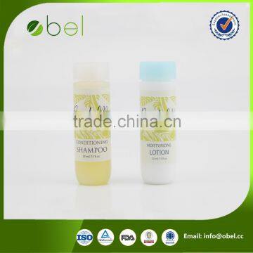 Best selling 20ml shampoo and lotion with pvc bottle