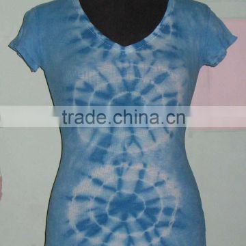 Fashion Ladies Blouse Top- Tie and Dye