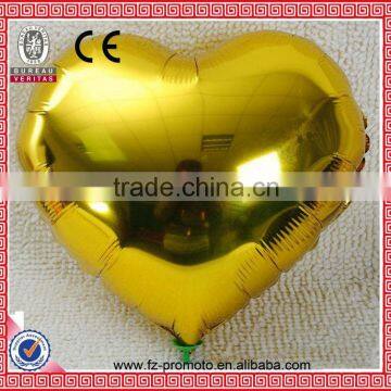 Promotion Golden Heart Shape Foil Balloon for Decoration