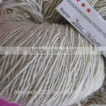 NEW~~ 50%goat hair 50% polyester yarn, raw white color