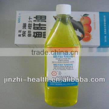 FISH LIVER OIL EMULSION WITH FRESH ORANGE JUICE