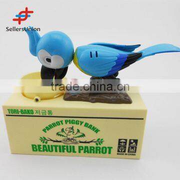 2016 No.1 Yiwu agent hot sale commission sourcing agent Parrot Money Box Piggy Bank/Coin Bank