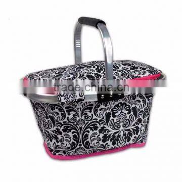 Wholesale Outdoor Two Compartment Foldable Picnic Basket