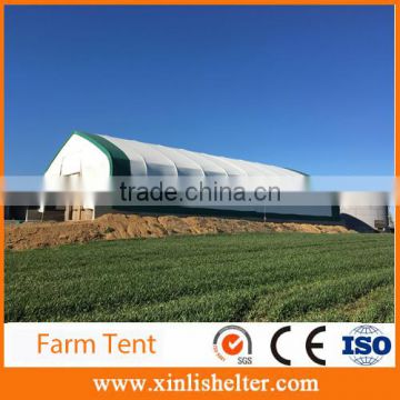 Heavy duty double trussed agricultural portable industrial shelter