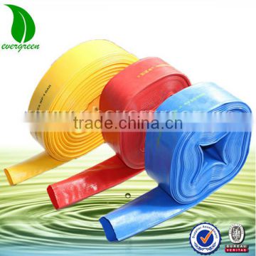 orange yellow color layflat pvc hose pipe