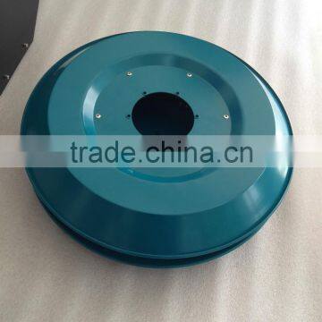 Green Epoxy Powder Coated Spinning Parts by Galvanized sheet metal for Machine Crust Shell