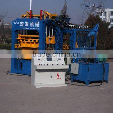 Russian concrete brick making machine,China QT4-15D block machine,hollow and solid and paver brick making machinery