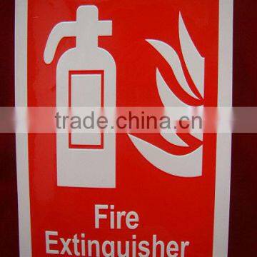 OEM customized design printing fire extinguisher pvc sticker