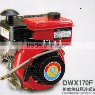 single cylinder air cooled disel horizontal engine DW170F