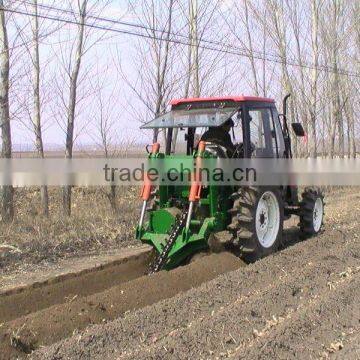 Farm use tractor driven chain ditcher