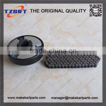 #35 Chain 1" Bore 15 Tooth Max Torque Clutch and #35 Chain Mini Bike Go Kart Parts photo-4