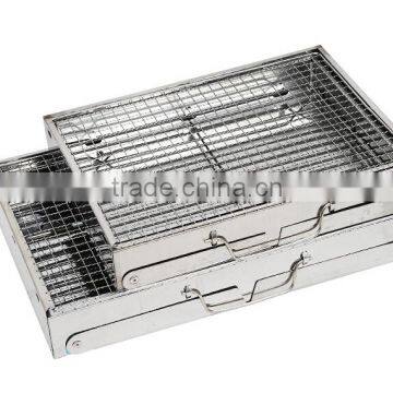 BBQ Grill White Stainless Steel Family Use Easy to Take Outdoor photo-4