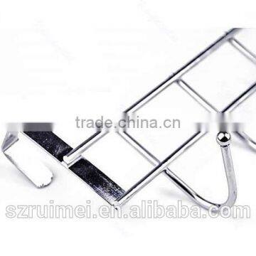 Customed Bathroom Kitchen Over Door Hook Hanging Rack Towel Hanger photo-2