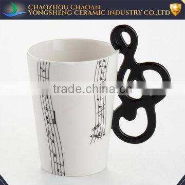 New design Ceramic musical note mug creative