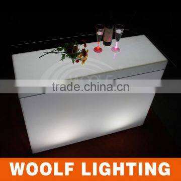 Glowing Rectangular LED Cocktail Lounge Table LED Party Events Lighting Up Decorative Table photo-4