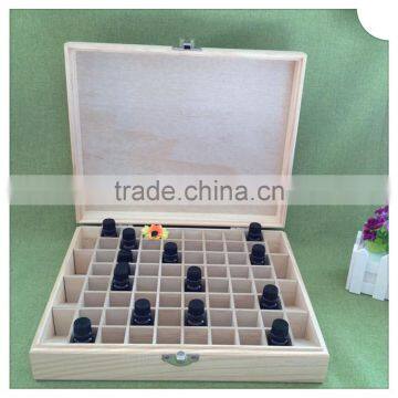 Personal Care Industrial Use Upgraded Hinges and Latches Large Wooden Essential Oil Bottle Storage Boxes With Compartments photo-5