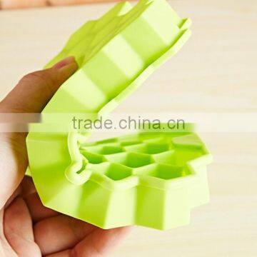 CY175 Kitchen DIY Ice Cream Tools Silicone Honeycomb Shape Tray Ice Cream Maker photo-4