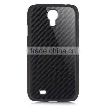 For SamSung I9500 Weaving Solid Color Carbon Fiber phone case, cell phone carbon fober cover