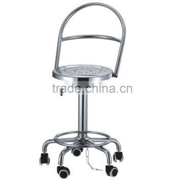 Stainless Steel Lab Stool With Backrest photo-3
