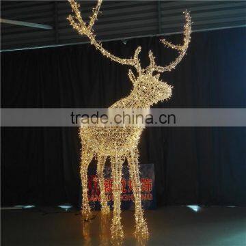 Christmas large outdoor waterproof shopping mall decoration LED reindeer motif